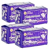 ナチュラムーン(NaturaMoon) 生理用ナプキン 多い日の夜用(羽つき) 10個入 ×4パックセット 高分子吸収材不使用 ノンポリマー 使い捨て布ナプキン【医薬部外品】