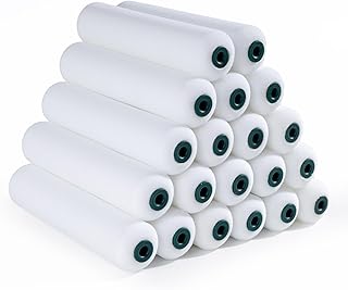 Foam Paint Roller, 20 Pack, 6 Inch Mini Paint Roller Covers, High Density Foam Paint Roller, Small Paint Rollers for All Flat Surfaces, Suitable for Wall，Kitchen Cabinets, Doors, Tables