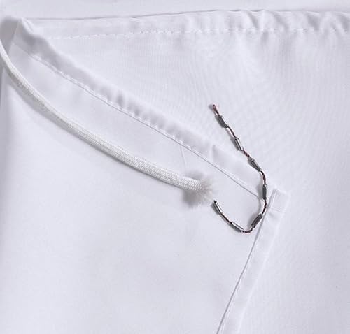 Miniatura 3 de Cortina de ducha lavable de 72 x 84 pulgadas, repelente al agua, tela de poliéster (mejor calidad de hotel) con ganchos de plástico curvos, extra