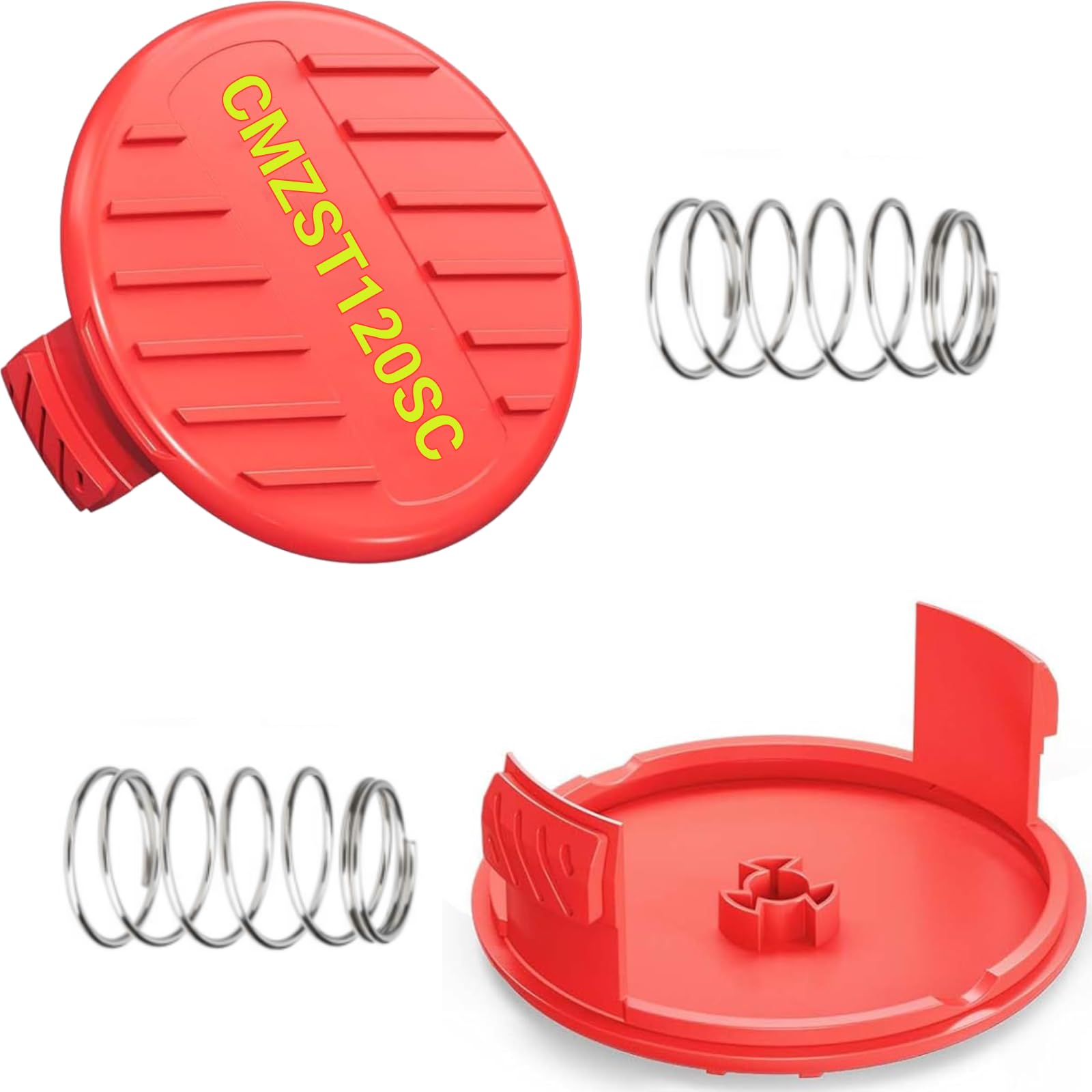 CMZST120SC CMZST0653 CMZST065 Replacement Spool Cap + Spring Compatible with Craftsman CMCST900 CMESTA900 CMESTE920 CMEST913 CMCST98020 CMESTHOS912 CMCST910 Weedwacker String Trimmers
