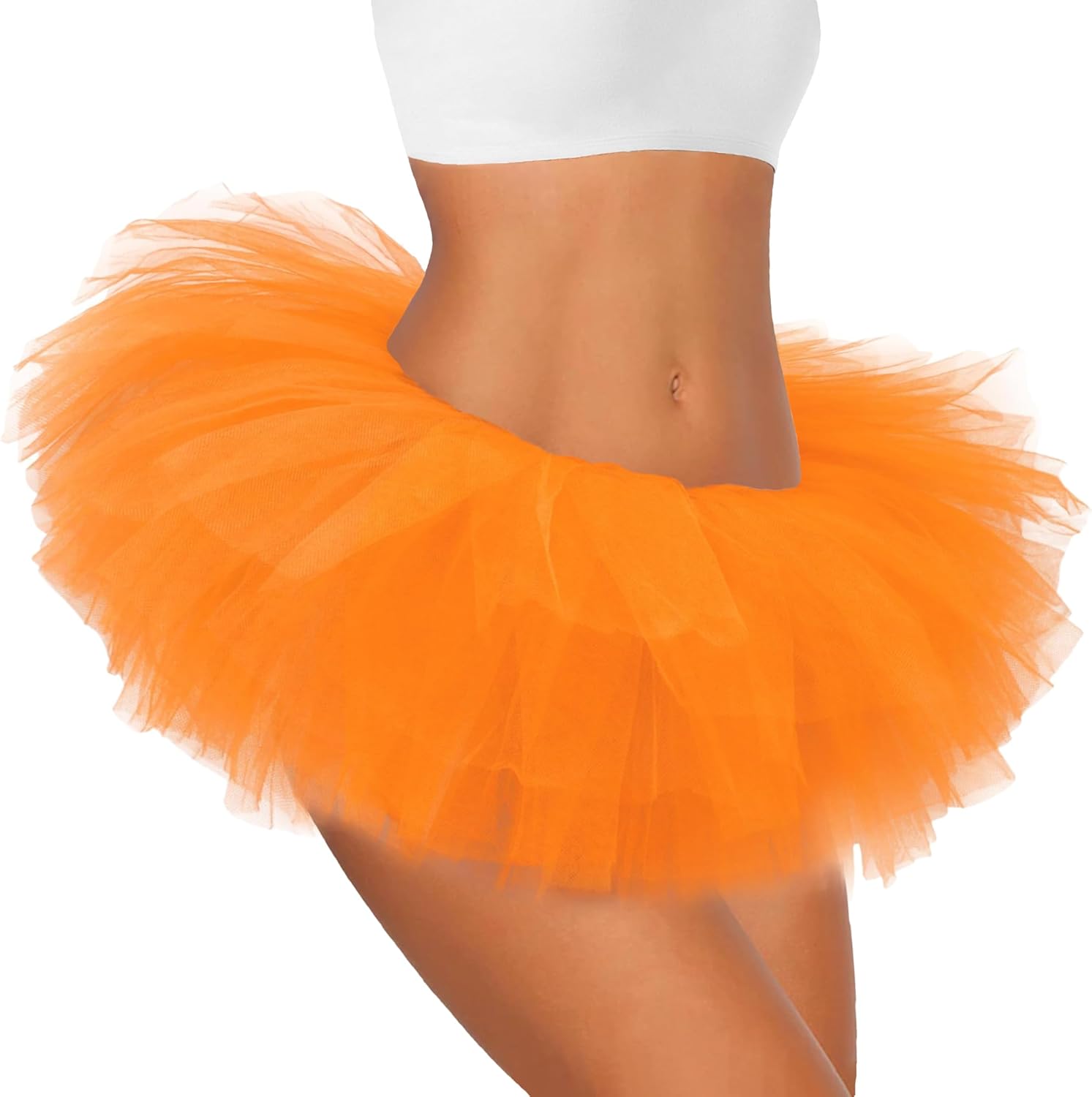 Tutu for Women Adults - 5-Layer Tulle Skirts 80s Outfit for Women - Puffy Adult Tutus - Halloween Costumes Skirt - Image 2