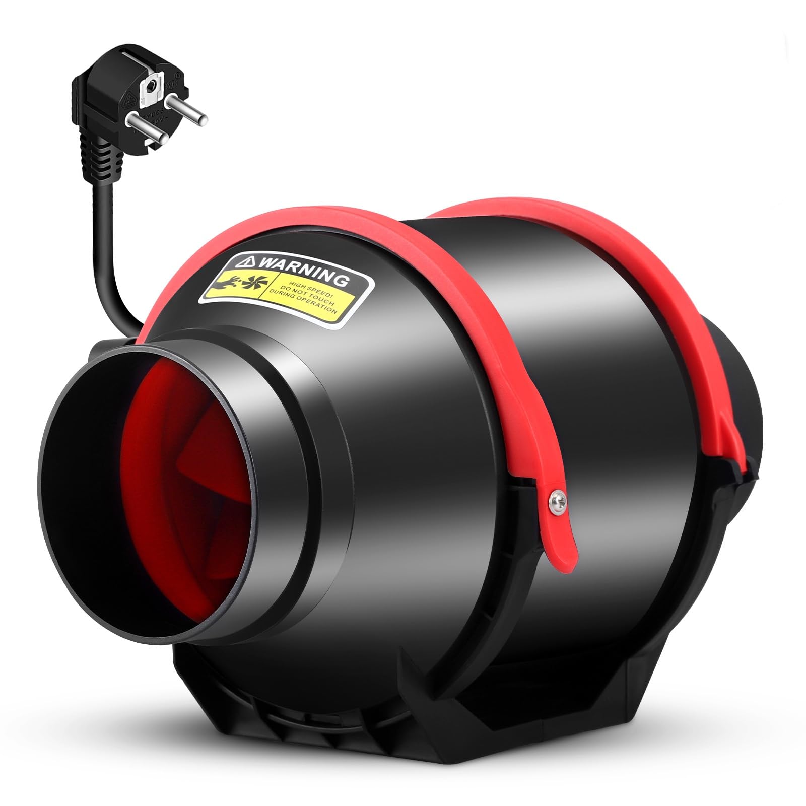 Ventilatore tubolare da 100 mm con regolatore di velocità, ventilatore regolabile in linea da 275 m³/h, silenzioso, con motore EC senza spazzole, impermeabile IP44, per tenda da coltivazione