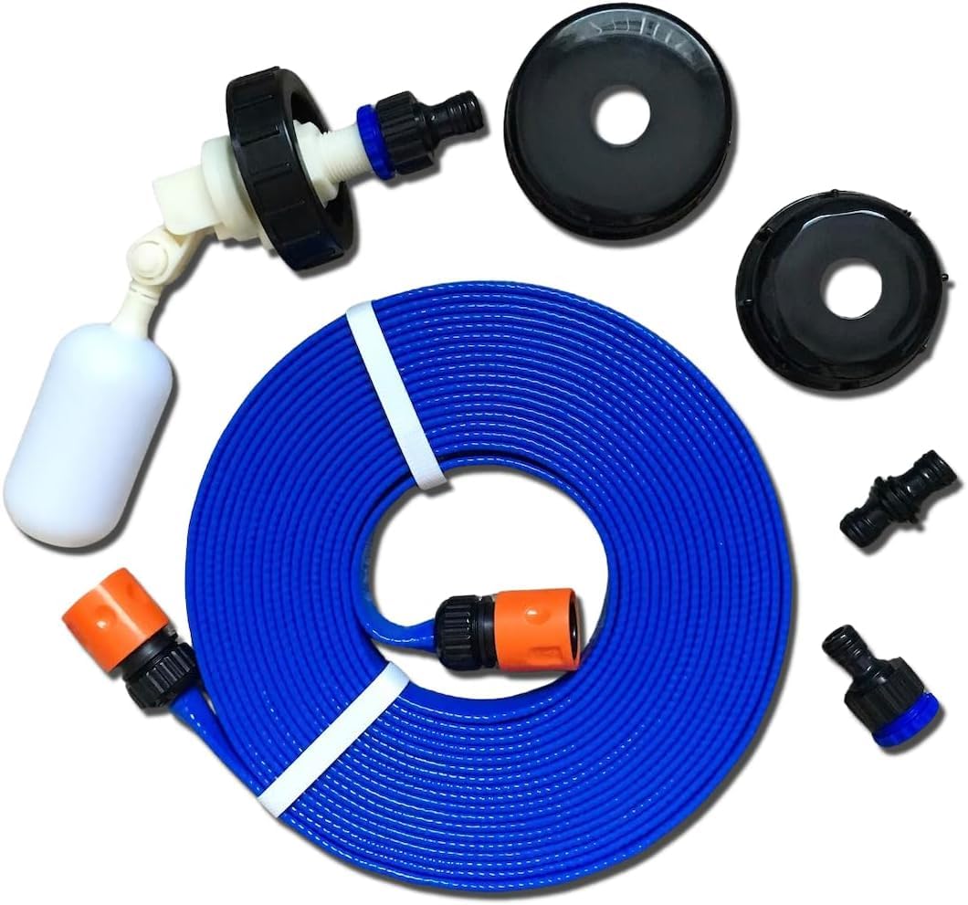 Caravan Universal FLAT HOSE KIT Autofill Mains Water Adaptor 10M for AQUAROLL AND SUPERPITCH
