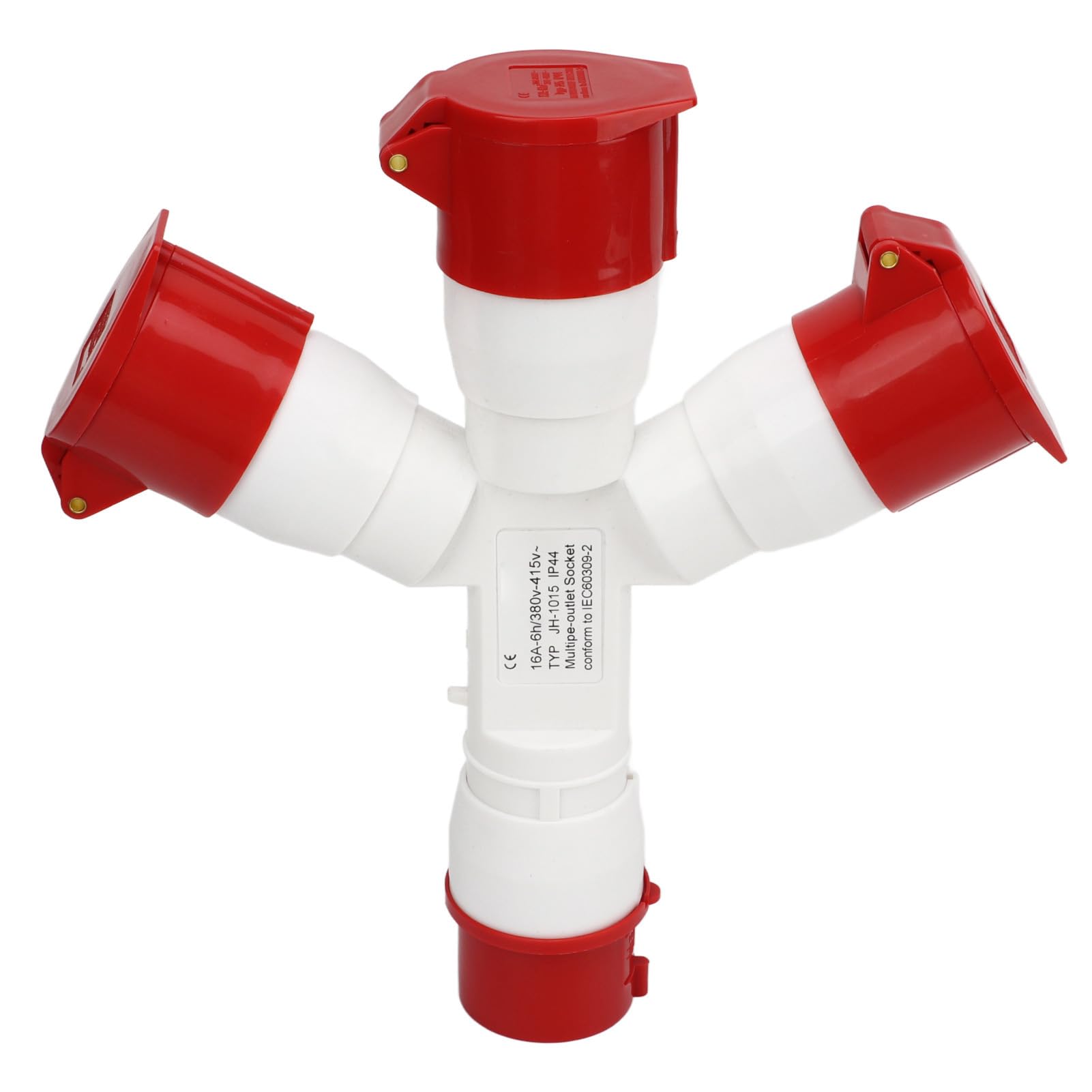 Conector de Enchufe Industrial Enchufe Industrial de 5 Pines Enchufe Múltiple 380‑415V Trifásico 16A Conector de Aviación de Carcasa PA66 Impermeable para la Industria