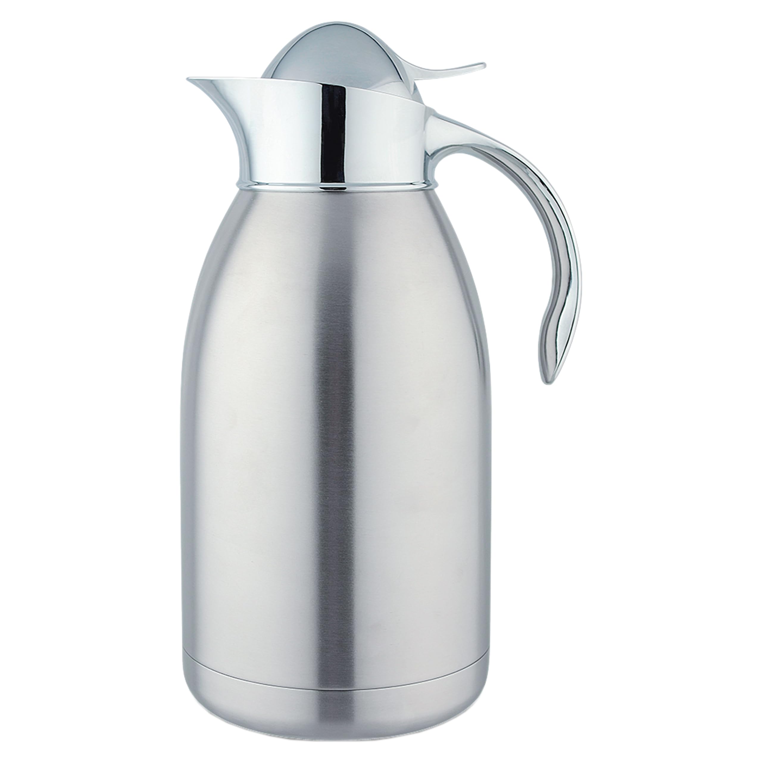 Pioneer 2L Vacuum Serving Jug - Stainless Steel - Silver