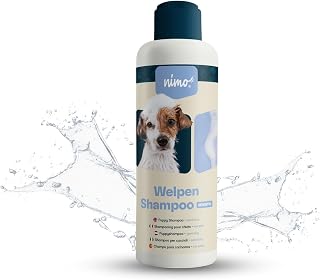 nimo® puppies shampoo sensitive | without fragrances and pH neutral with collagen | for all dog breeds and sensitive, allergic puppies | for better combability and shiny fur, 100% animal lids-free