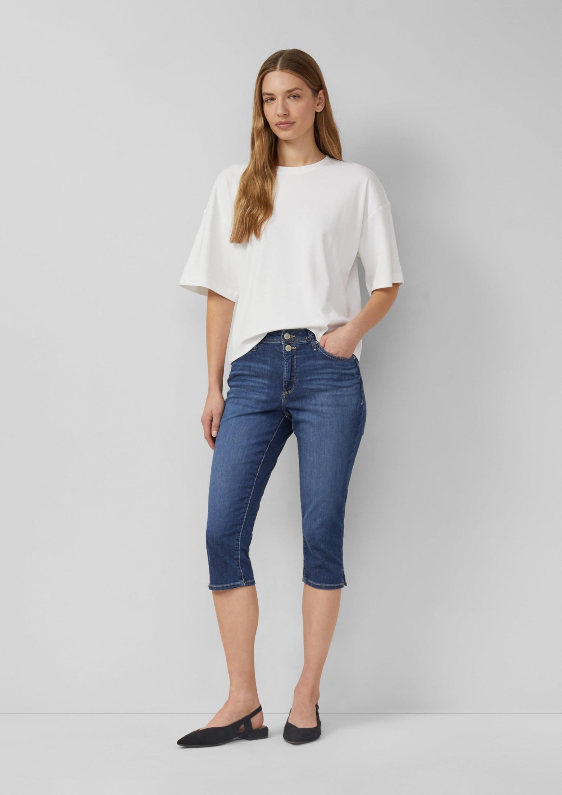 s.Oliver Capri Jeans Betsy/Regular Fit/Mid Rise/Slim Leg