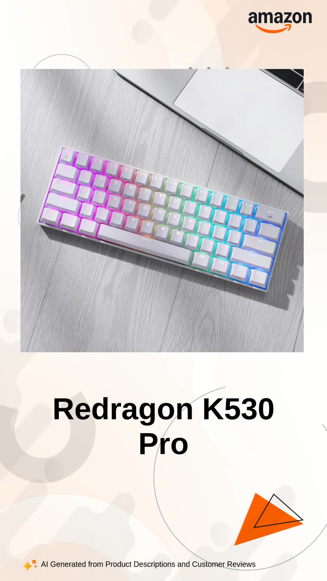 Amazon.in: Buy Redragon K530 Pro Draconic 60% Wireless RGB