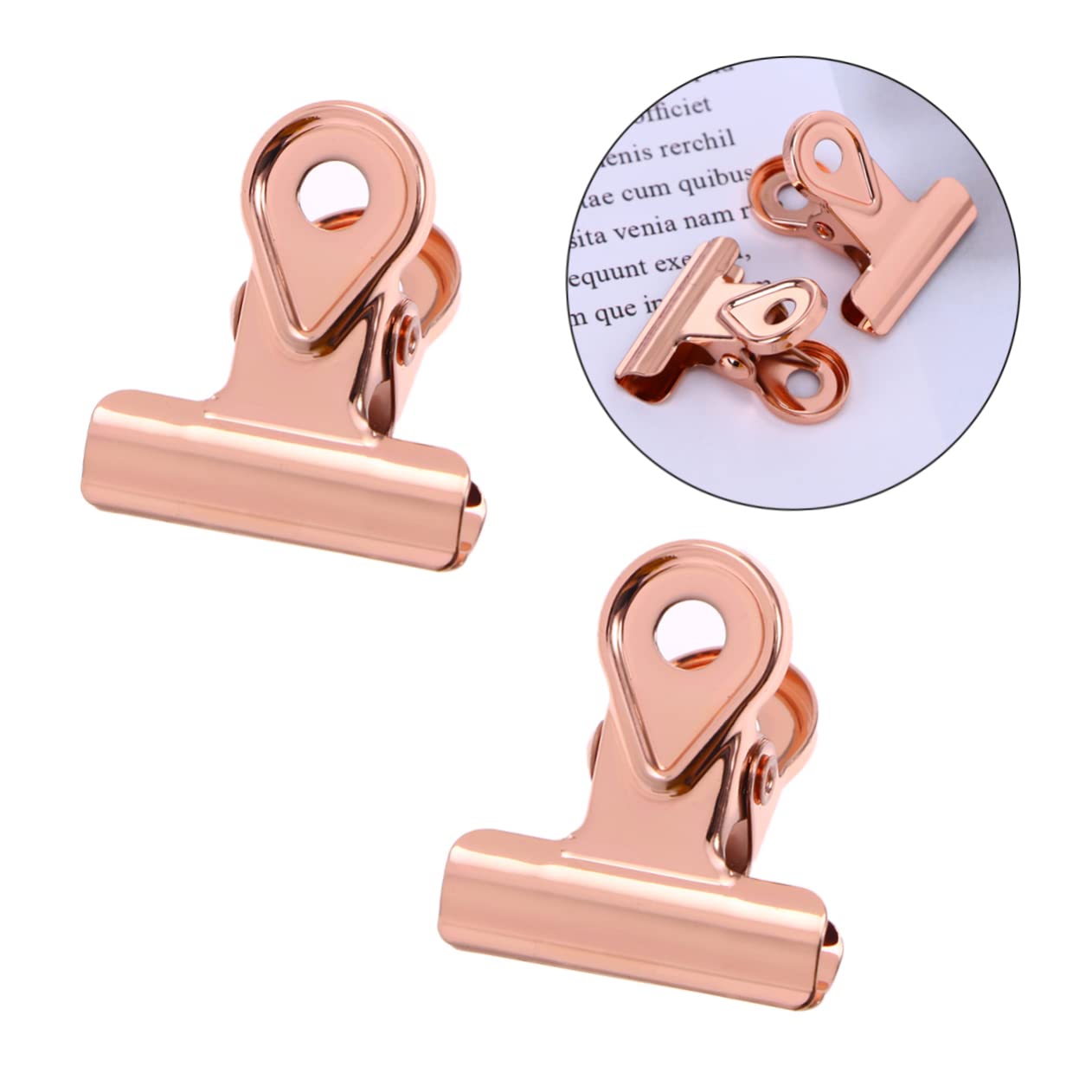 EXCEART 2 Set Di Fermagli Grandi (20 Mm) Con Cerniera in Metallo Per Documenti Molla Resistente Per Porta A Muro 20 Pezzi*2