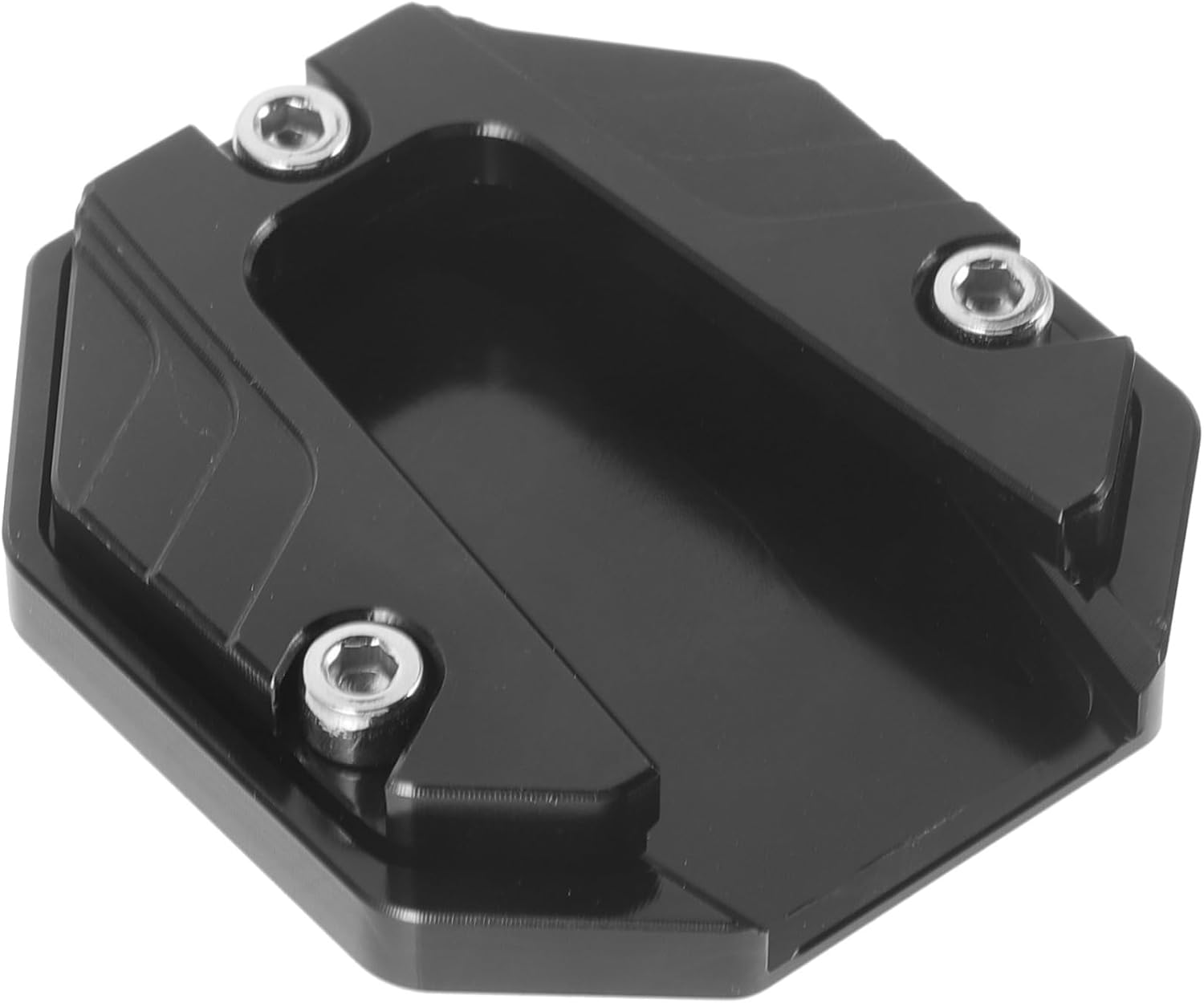 Non Slip Motorcycle Kickstand Extension Pad Durable Enlarger Stand Plate Weather Resistant Support for Enhanced Stability Suitable for Various Motorcycles Stylish