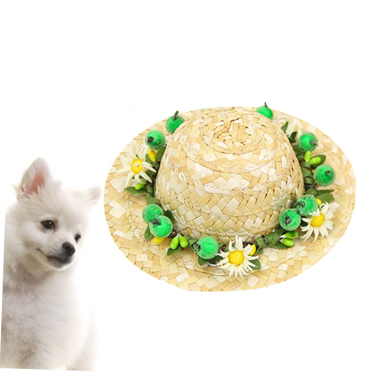 Amazon | BESTOYARD 麦わら帽子 ペット 麦わら帽子 猫 麦わら帽子 犬