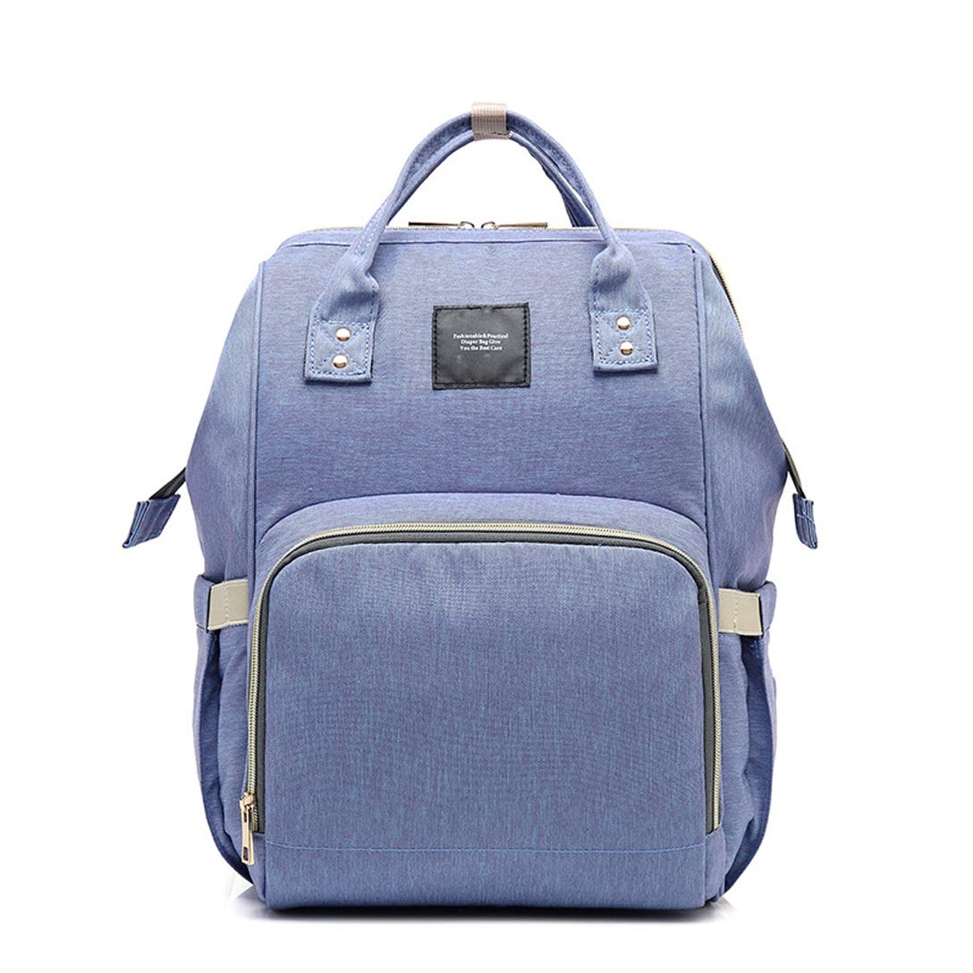 Zaino Mamma Multifunzione, Kit da Viaggio per Cambiare i Pannolini Bambino Impermeabile Borsa Multifunzionale Impermeabile Borsa Nappy per Viaggiare Mamma papà Neonato Bambino Borsa Nappy,Blue