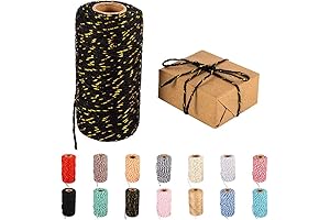 Black Twine String Rope for Gift Wrapping (328 Feet)