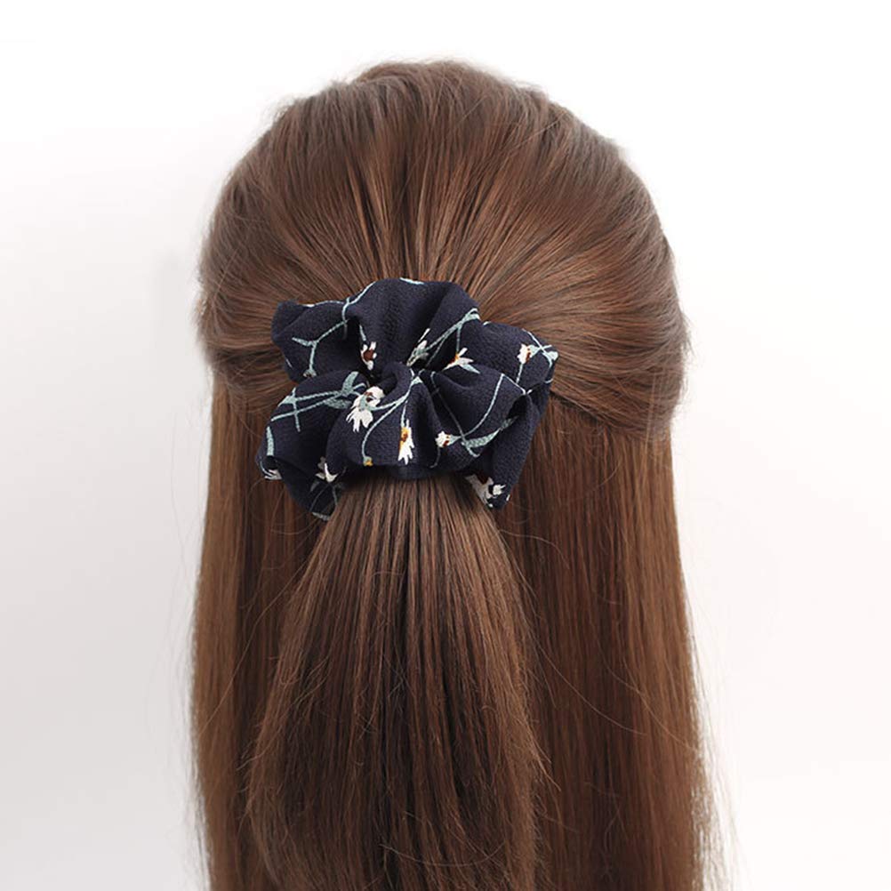 Drishti® Silky High Glossy Printed Satin Scrunchies for Girl & Woman Set of-10 (Multi-color) 2 61vAitmDP+L. SL1002