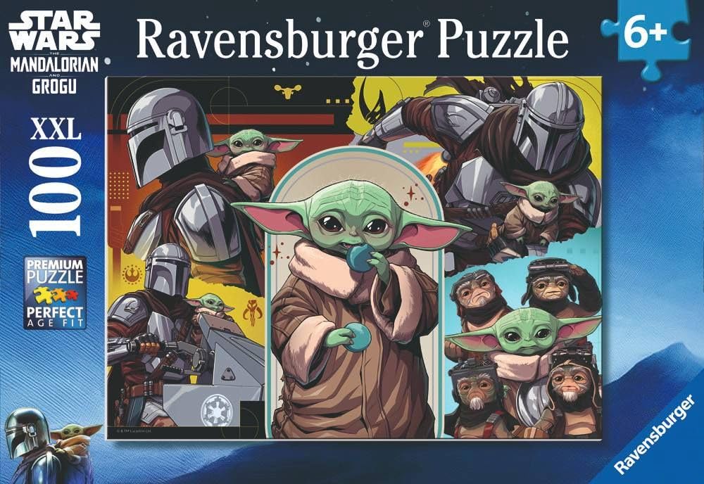 Ravensburger Star Wars The Mandalorian and Grogu Movie XXL 100 piece Jigsaw Puzzle