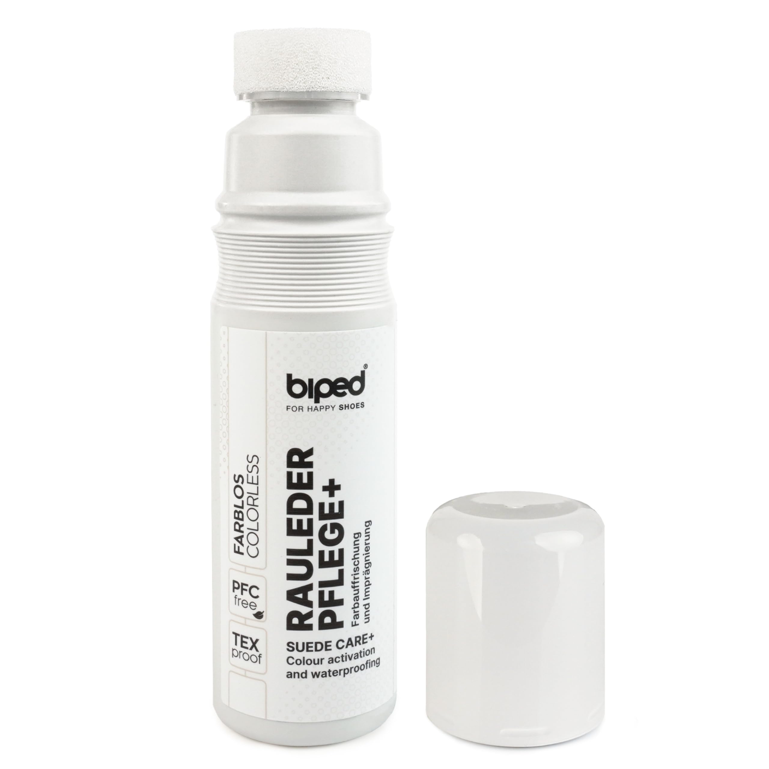 biped cuidado del ante - para avivar el color e impermeabilizar - tubo con aplicador de esponja para ante y nobuk de 75 ml z2790