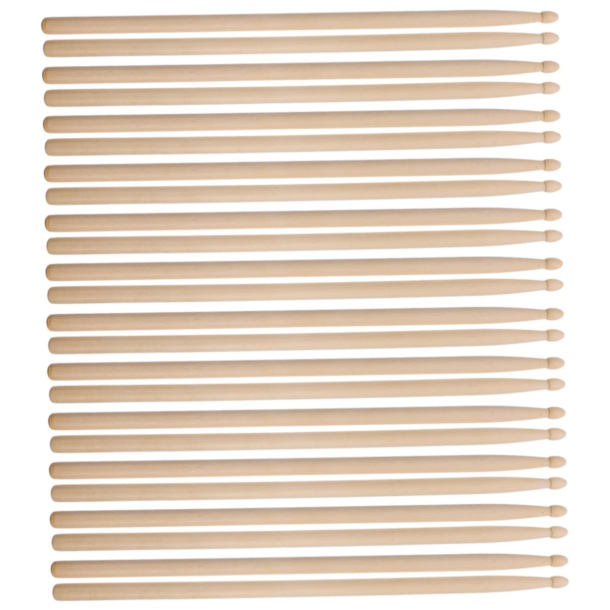 12 Paia Bacchette per Batteria in Legno Bacchette Professionali con Impugnatura Confortevole per Principianti e Musicisti e Pratica Percussioni