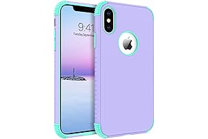 BENTOBEN iPhone Xs Max Case, Rugged Shockproof Hybrid Case for Girls Women Boys