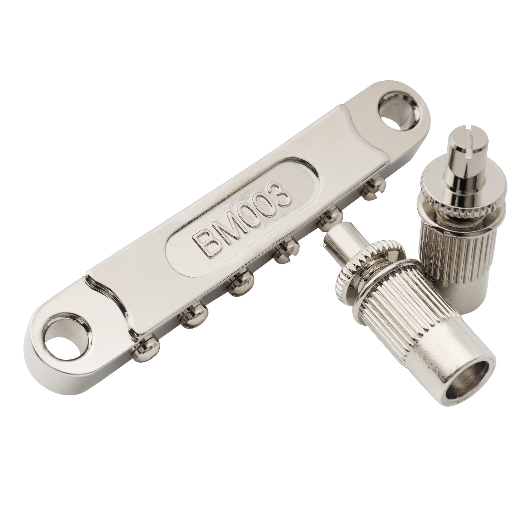 Musiclily Pro 52mm String Spacing Tune-o-matic Bridge Wide Body LP Bridge for Epiphone Les Paul SG Style Electric Guitar, Nickel - Image 4