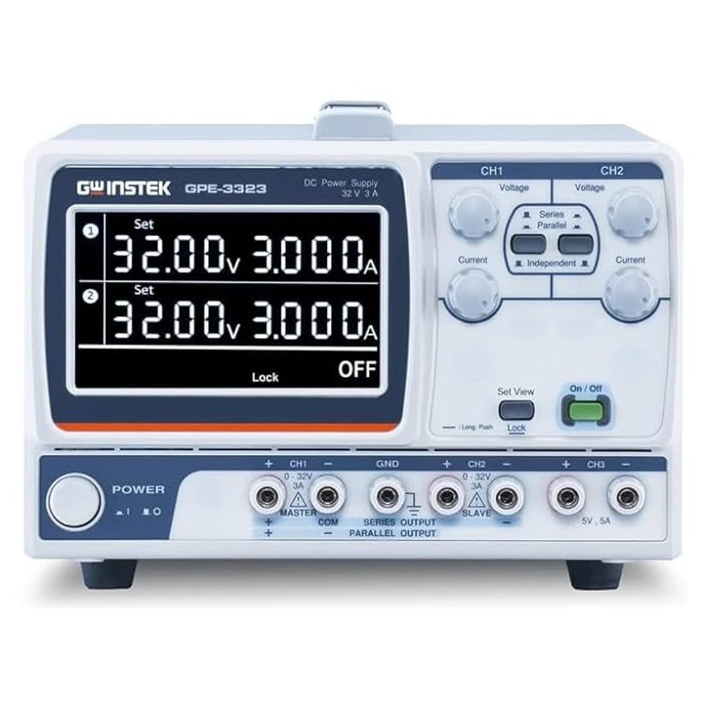 Gw ㉝ Gw Instek Dc Power Supply, Adj, 3Ch, 32V, 3A - GPE-3323: Amazon
