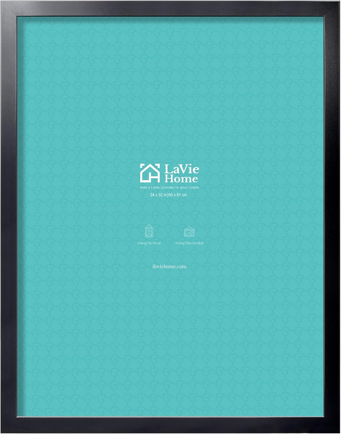 LaVie Home 24x32 Picture Frame Black, Puzzles Frame for Wall Decoration, Classic Black Minimalist Style Suitable for Decorating Houses, Offices, Hotels, Puzzles Posters Photos or Artwork?1 Pack? 24x32 Black