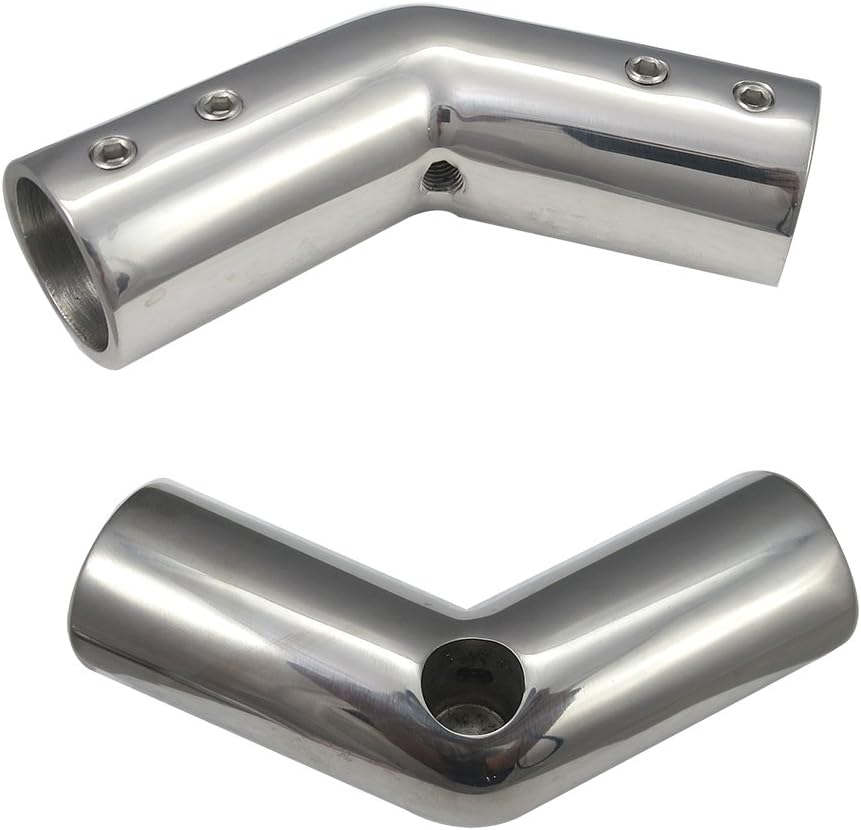 White Water 6886S Stainless Steel Boat Hand Rail 125 Degree Bow Form, 7/8"