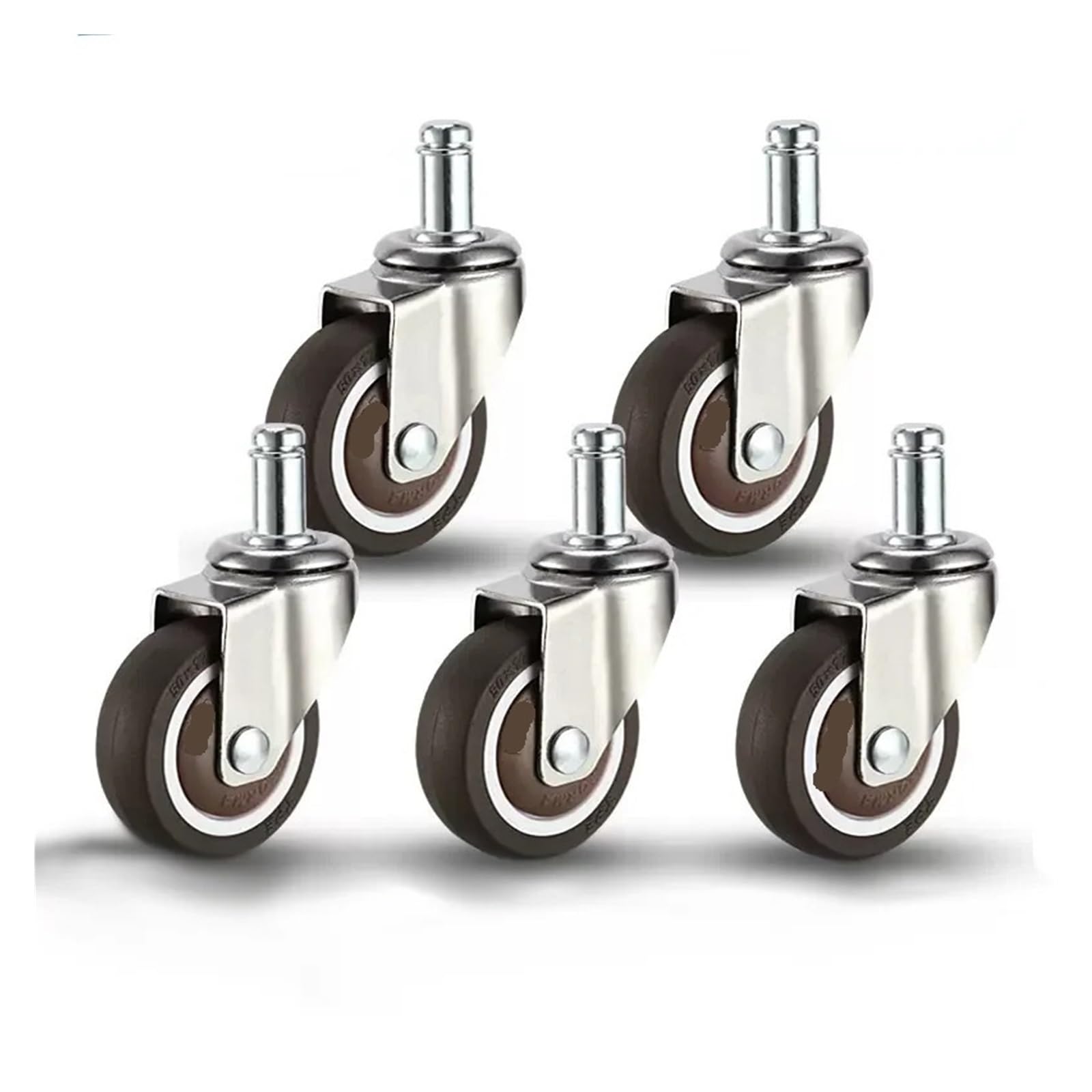 MXXDMOPD 5 Pieces Office Desk Chair Swivel casters with Brake Wheels(5 Swivel Wheels)