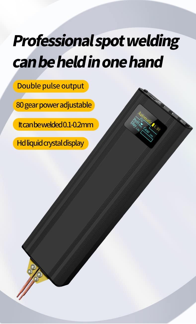 Spot Welder Handheld Portable Mini Spot Welding Machine Nickel Plate Battery Welding Equipment for 18650 Battery Spot Welder
