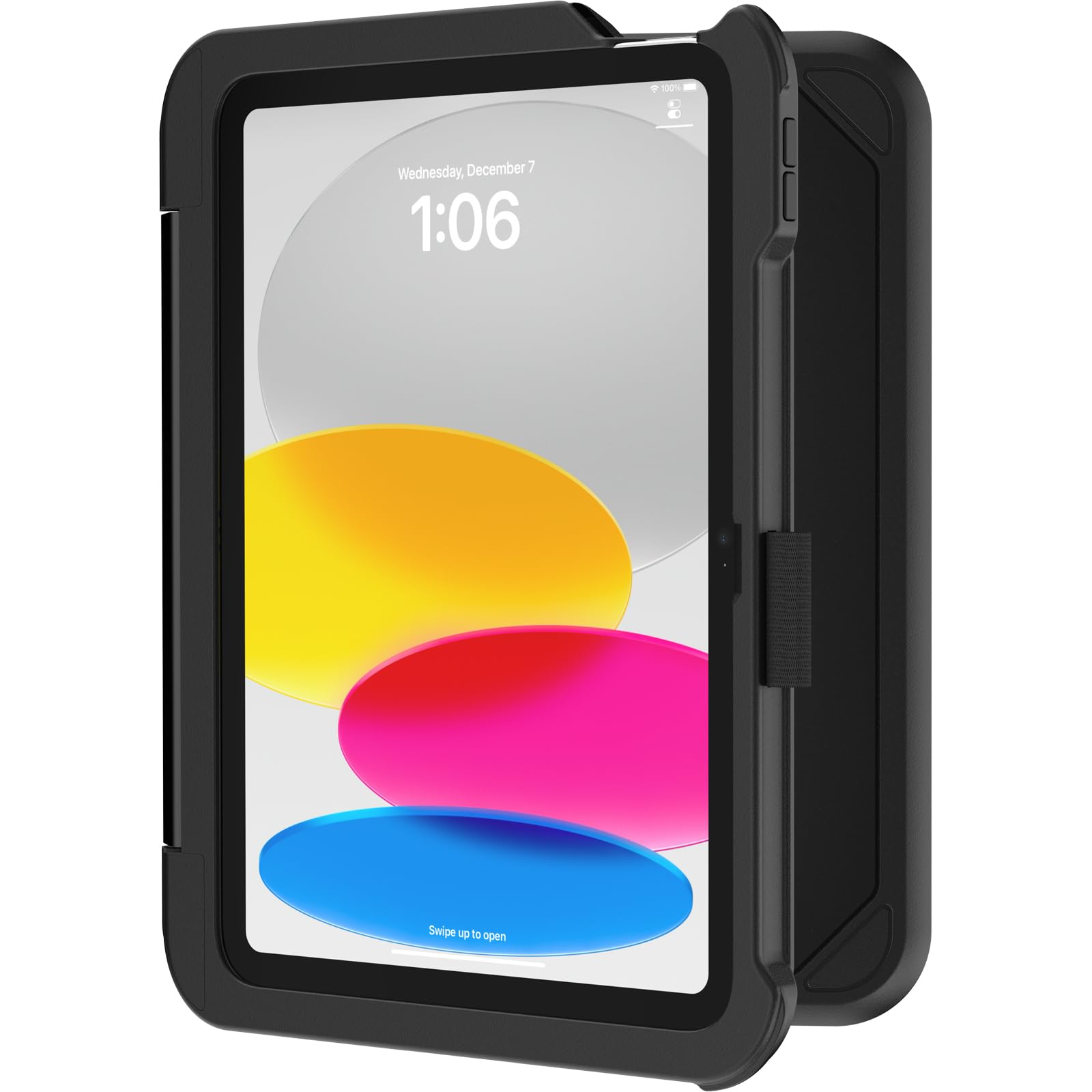 OtterBox Achiever Keyboard 360 Etui do iPad (A16) 11. / 10. Gen, Czarne | Do iPad 11" 2025, iPad 10,9" 2022, wstrząsy etui z klawiaturą Nordycki, zgodne z normą wojskową, Bez Opakowania Detalicznego