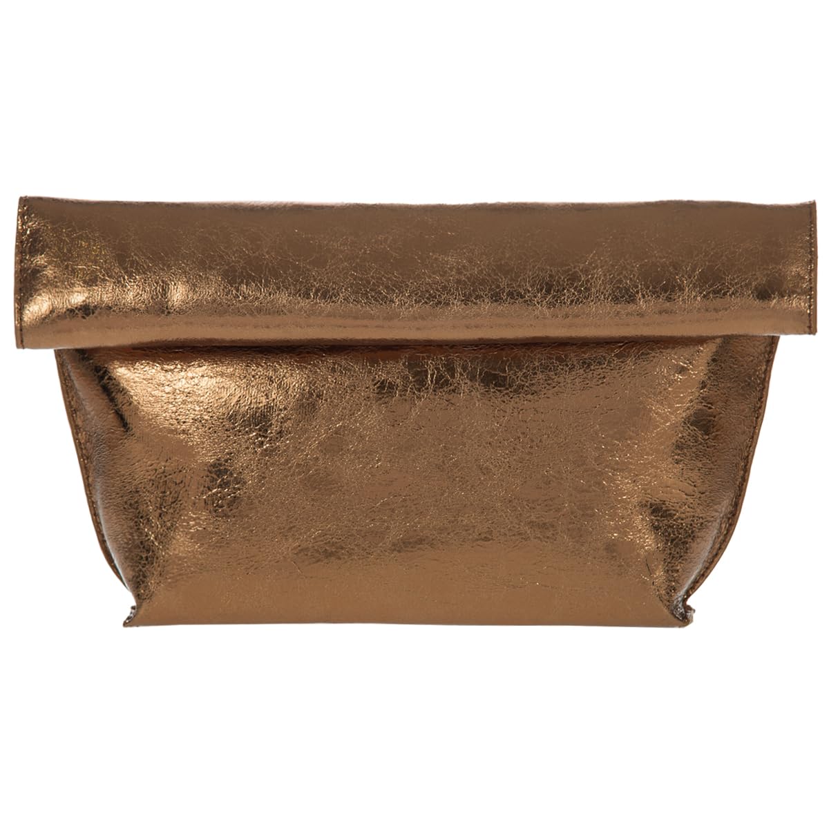 JNB Faux Leather Oversize Foldover Clutch