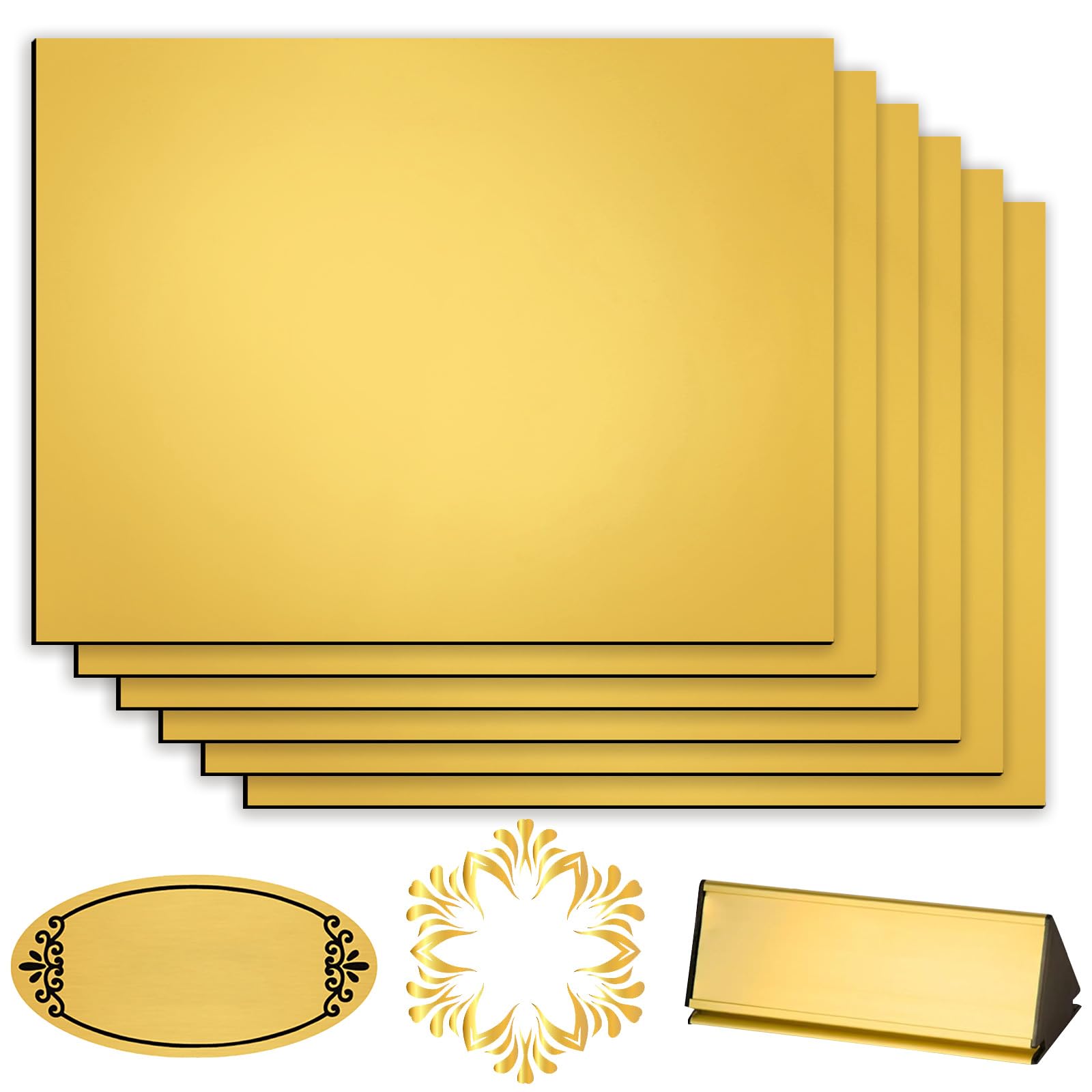 Plaque Acrylique pour Gravure Laser, 6 Pièces 30x20 cm 1,3 mm Feuille Acrylique Couleur Feuilles de Plastique ABS Panneau Plastique Opaque pour Découpe Laser, Plaques en Plastique à Graver Bicouche
