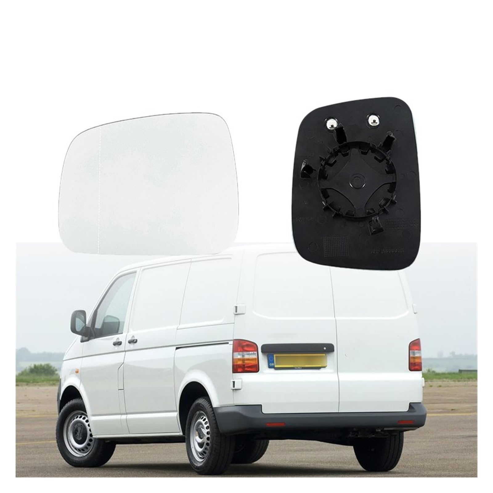 Suysion Verre De Rétroviseur Chauffant Droit Avec Support Compatible VW