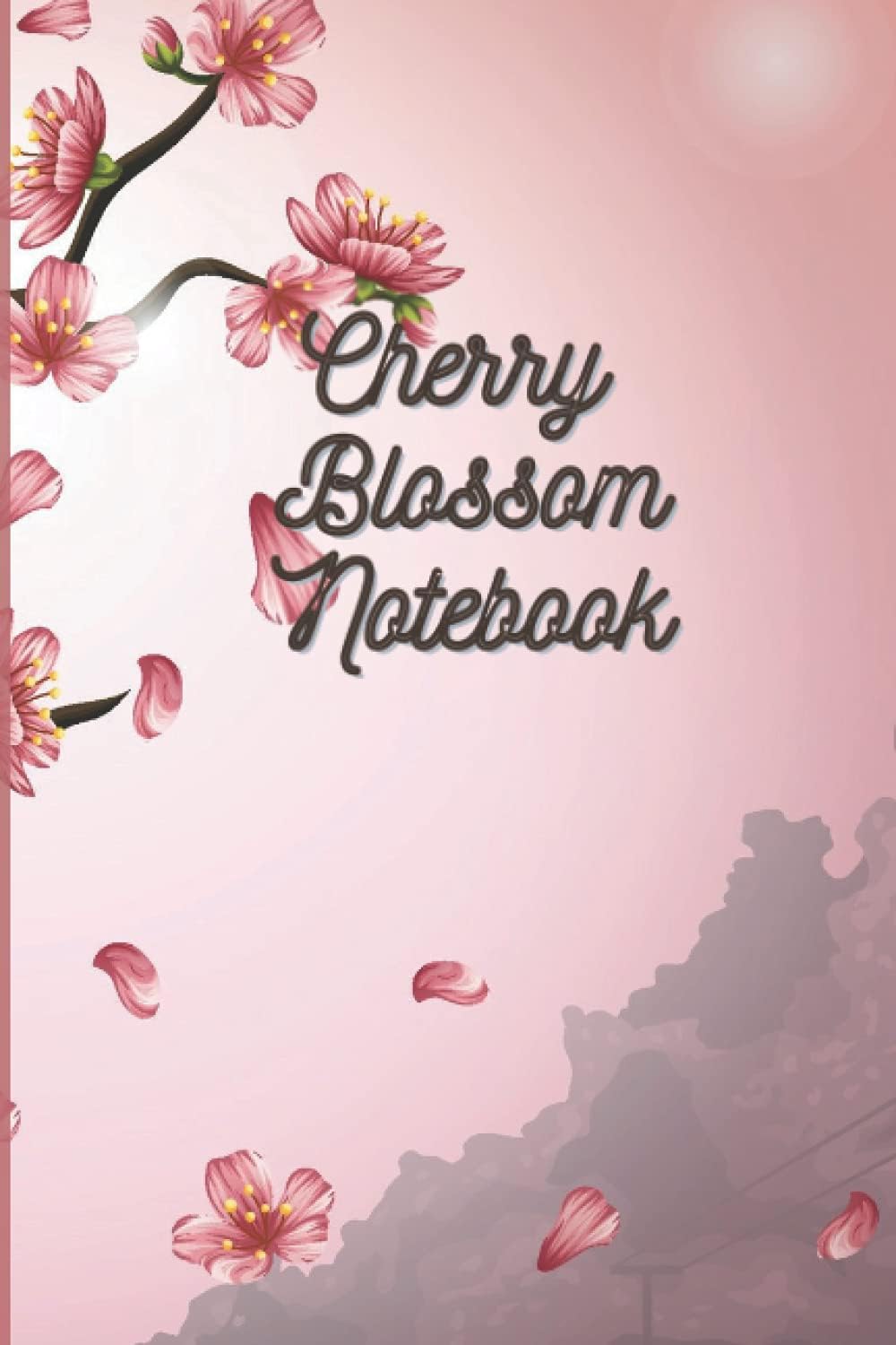 Cherry Blossom Notebook: Cherry Blossom Floral Background with120 lined pages and 6x9 in size with a matte cover finish.