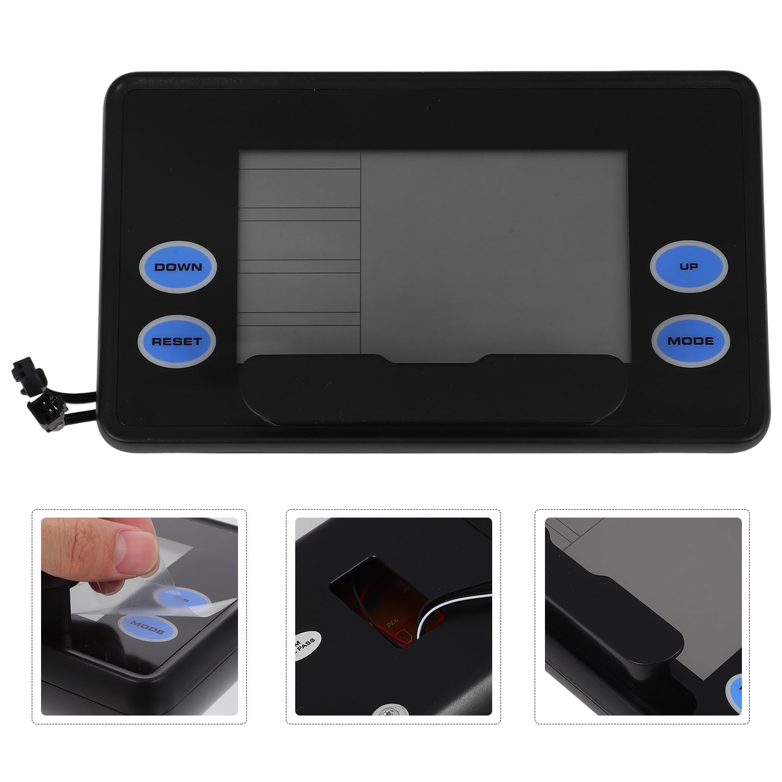 LCD Display für Rudergerät Monitor Digitaler Geschwindigkeitszähler Kompakt und Robust Heimfitness Zubehör für Wasserrudergerät