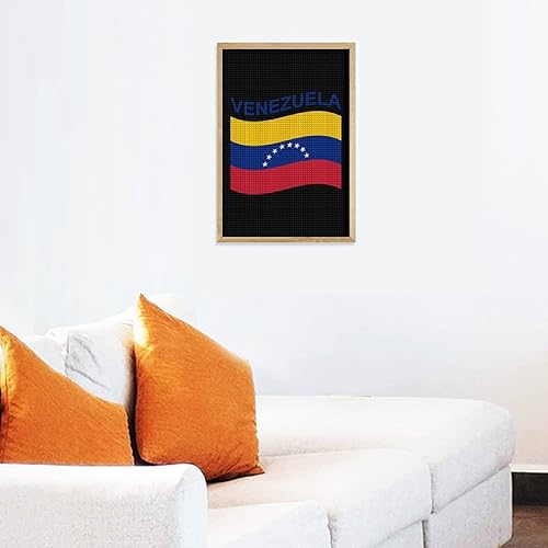 Miniatura 6 de Flag of Venezuela Square Full Drill Diamond Wall Art Kits for Adults Crystal Picture Home Decor