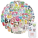 Pegatinas de garabatos, 50 hojas, impermeables autoadhesivas, para puertas, botellas de vino, vasos, embalajes, cumpleaños, Navidad, tiendas y