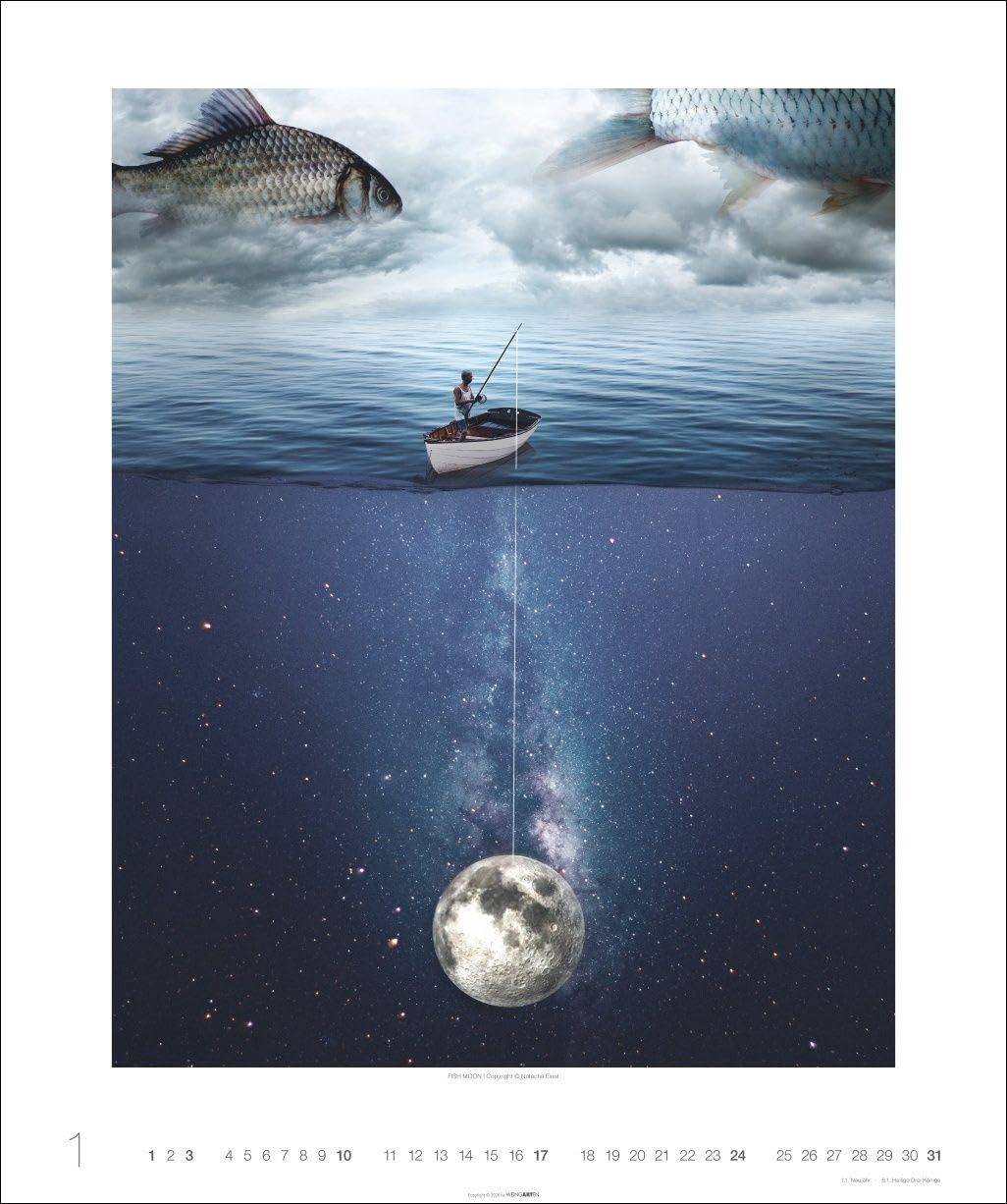 Surreale Welten Kalender 2027: Magische Fantasiewelten und surrealistische Kunstwerke der Digital-Künstlerin Natacha Einat in einem atemberaubend schönen Bildkalender (46 x 55 cm)