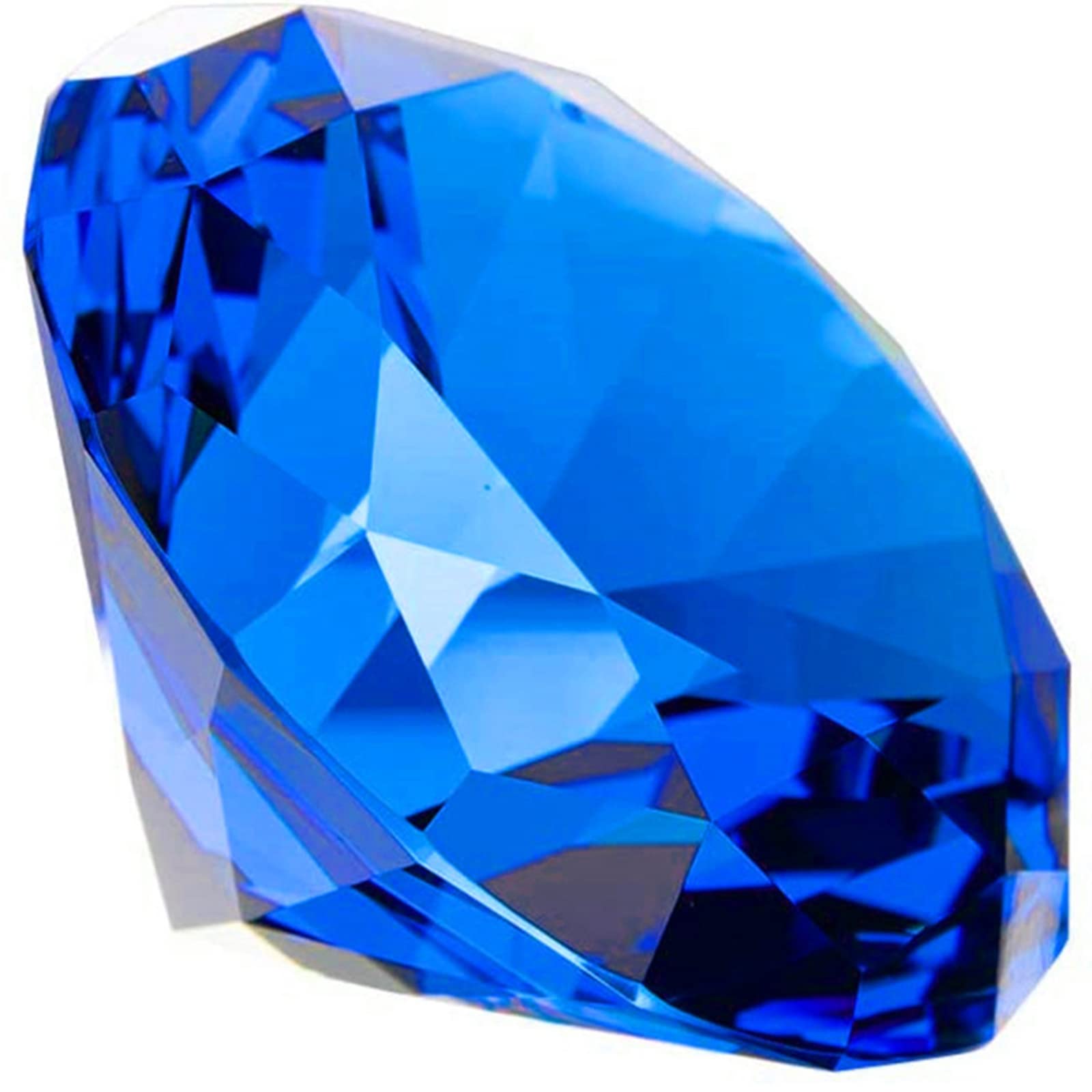 Diamante Cristallo Blu 50mm - Pietra Decorativa Per Matrimoni, Feste E Centrotavola