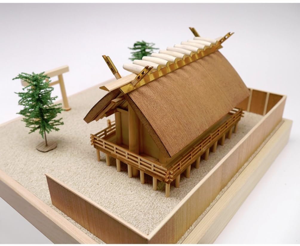 Amazon | ウッディジョー 1/150 神明造り 神社 木製模型