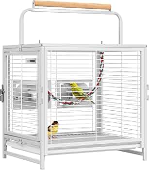 Ruexue 鳥かご 前後透明アクリルパネル(幅46×奥行43×高さ86cm) Ruexue 鳥かご 前後透明アクリルパネル(幅46×奥行43×高さ86cm