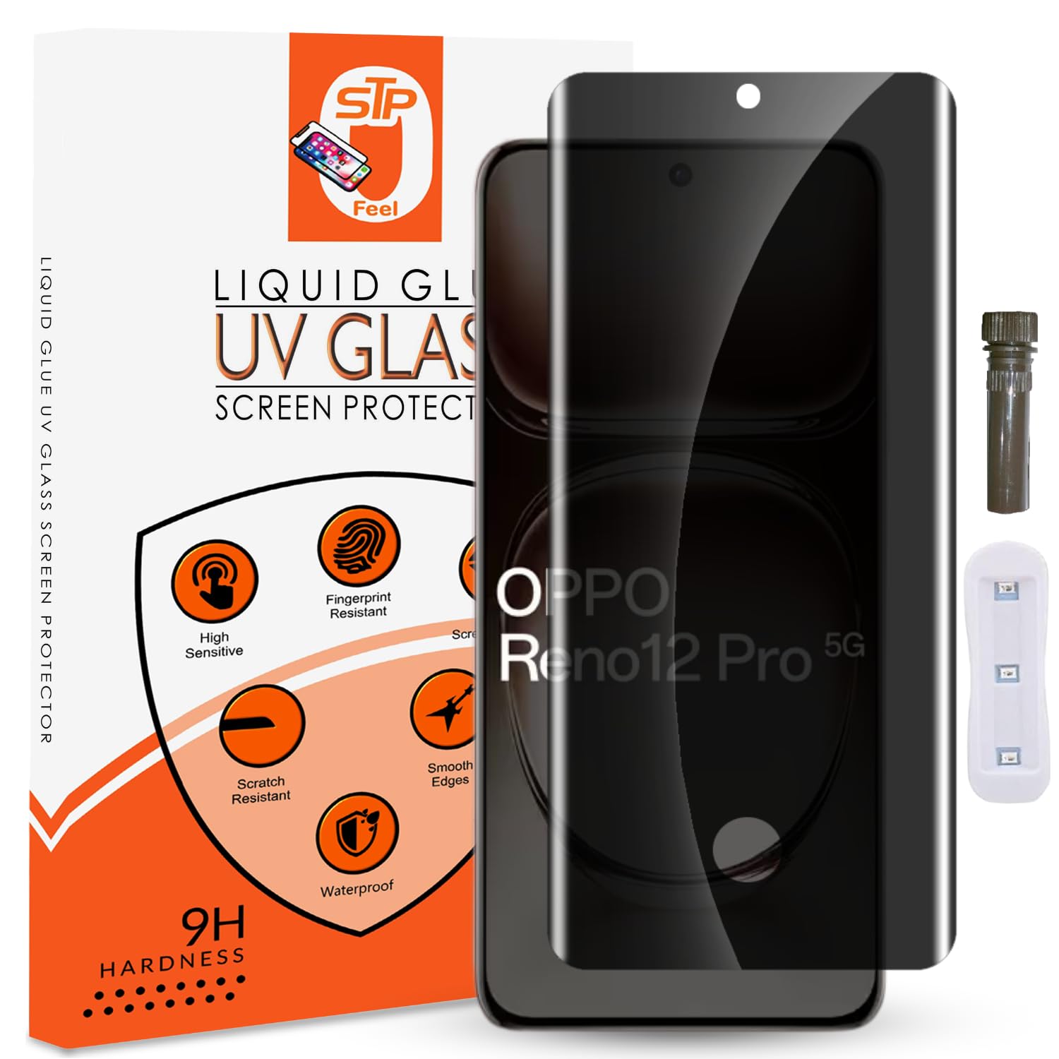 STP FEEL® Premium Grade Privacy Tempered Glass Screen Protector Guard Compatible For Oneplus Nord CE6 lite 5G (6.72 Inch, Pack of 1) Full Edge to Edge Coverage Anti-Spy/Anti-Peeping 9H Hardness — Amazon image 14