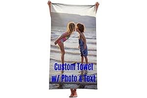 Custom Personalized Photo Beach Towel