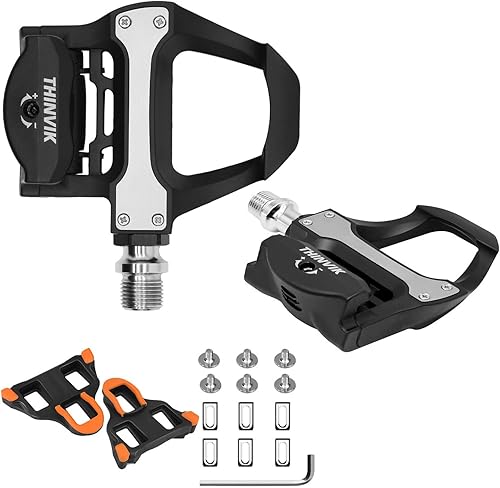 Thinvik Tacos de bicicleta de carretera para Shimano SPD-SL bloqueo Pedales de ciclismo Cleat para Shimano SH10 SH11 SH12 sistema zapatos