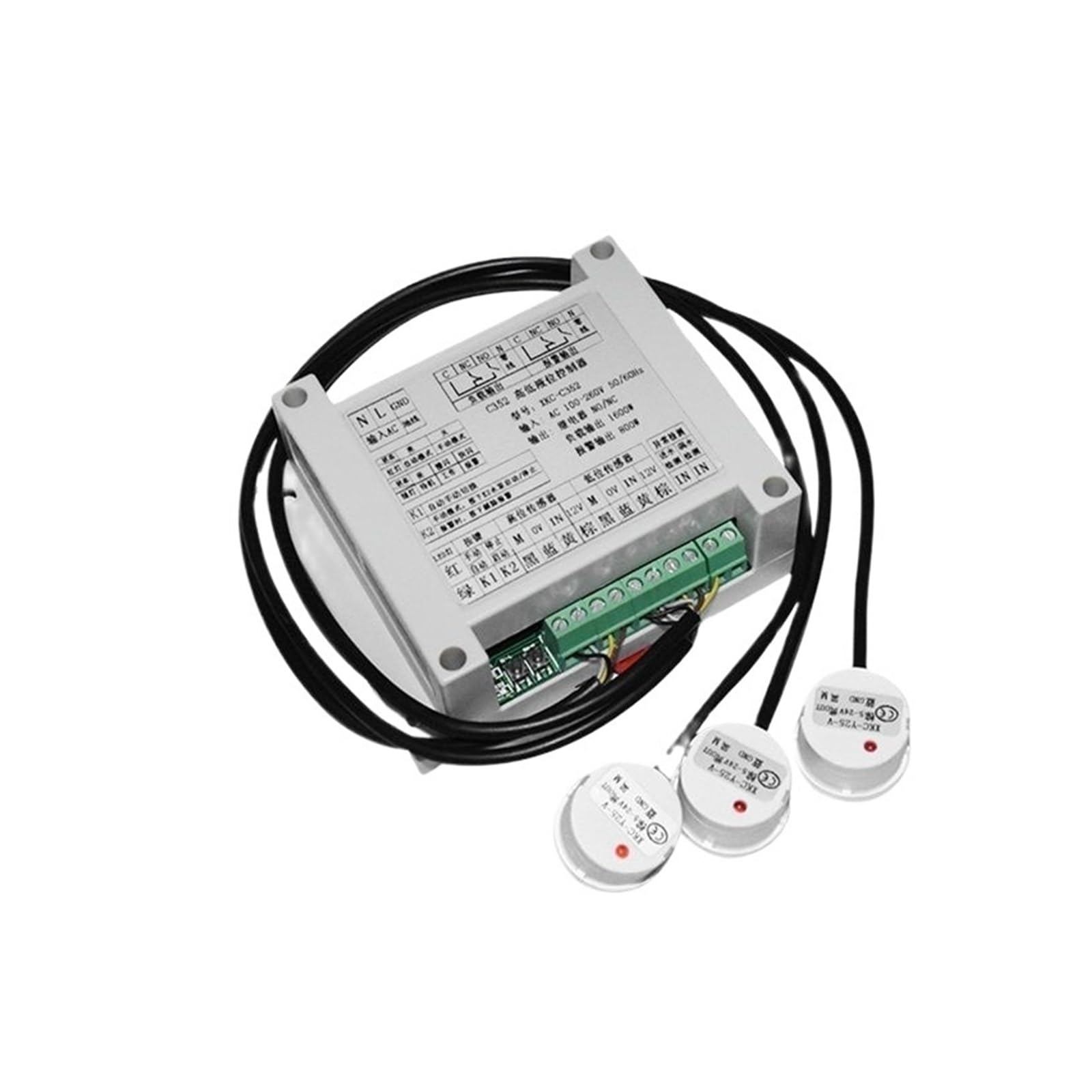 Sensor de nivel de líquido Sensores de nivel de líquido sin contacto y controlador de suministro de agua automático XKC-C352 AC110-220 con interruptor de nivel de agua para bomba de agua, tanque, pisc