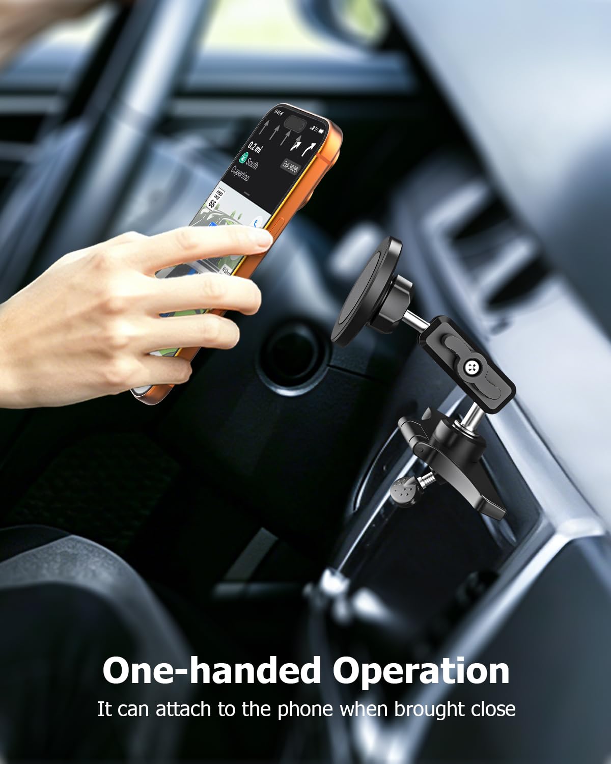 Supporto magnetico per cellulare da auto con fessura CD [guidatore e passeggeri possono usare]