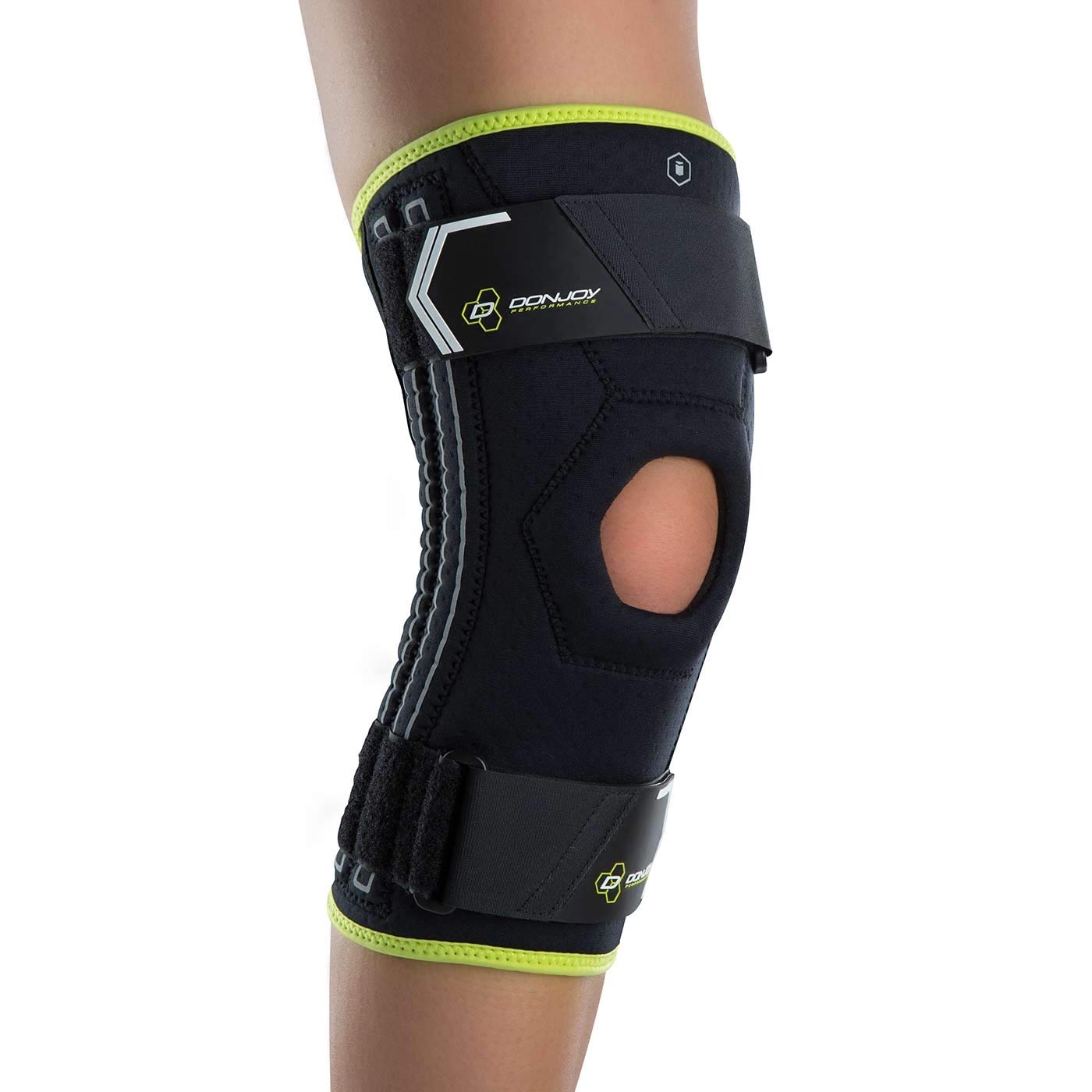 DonJoy Performance Stabilizing Knee Sleeve - Ligament Protection for Knee Instability, Hyperextension and Meniscus Injuries - Large
