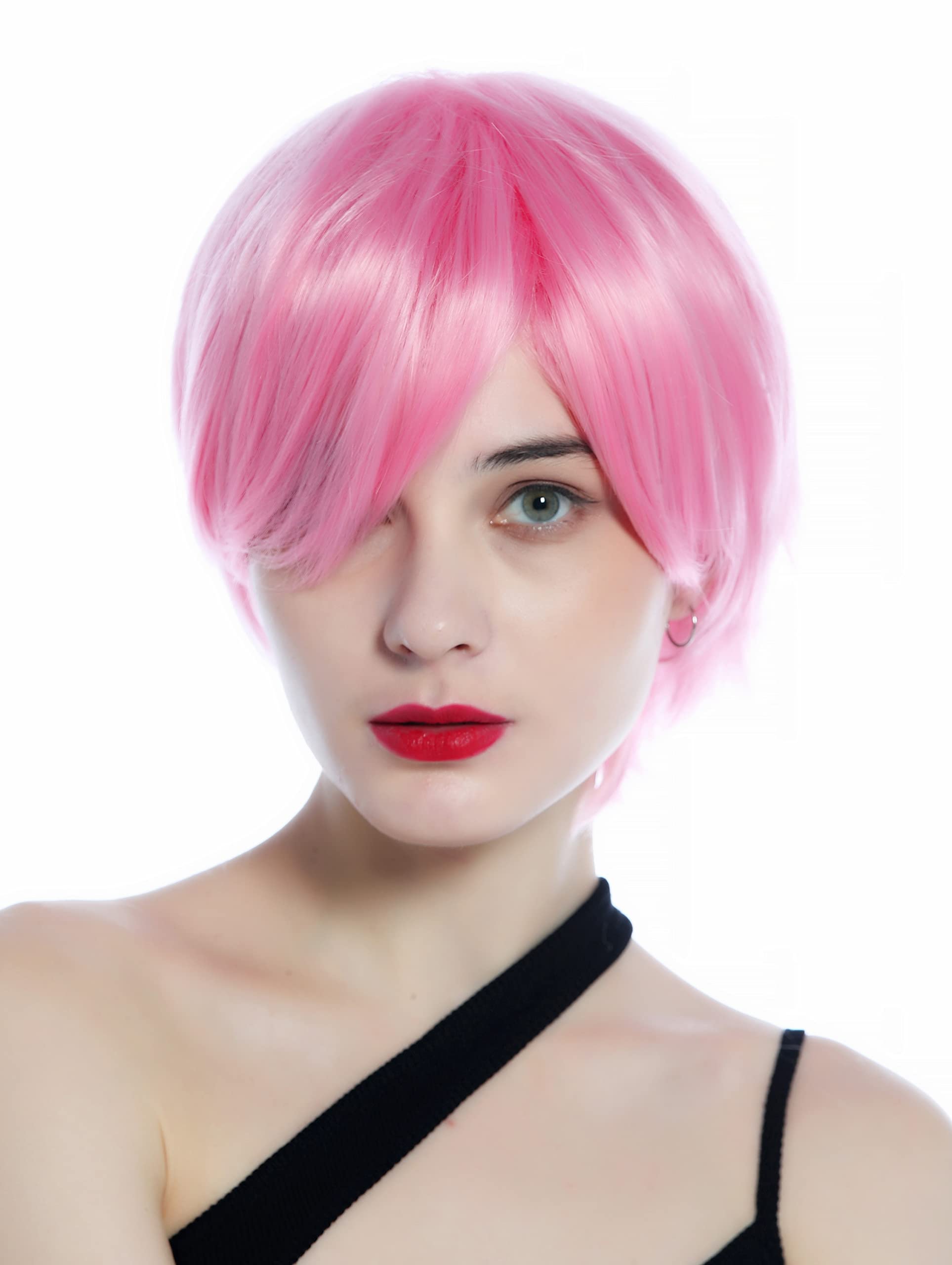 WIG ME UP - SZL0855-2311/1920 Wig Ladies Wig Cosplay unisex short straight parting Pink hues, light pink (2311/1920) - Image 3