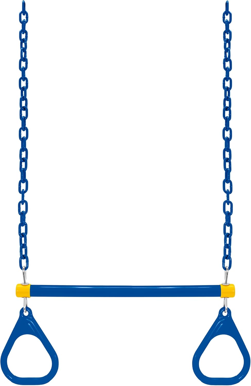 American Swing Blue Trapeze Bar with Blue Rings - Trapeze Bar Combo - Residential Only