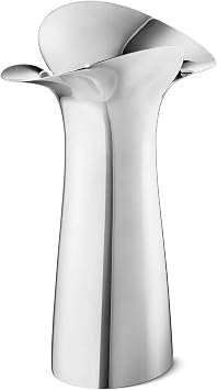 Georg Jensen Bloom Botanica Vase in Stainless Steel - Mirror Polished Finish - 15 cm Tall - Small