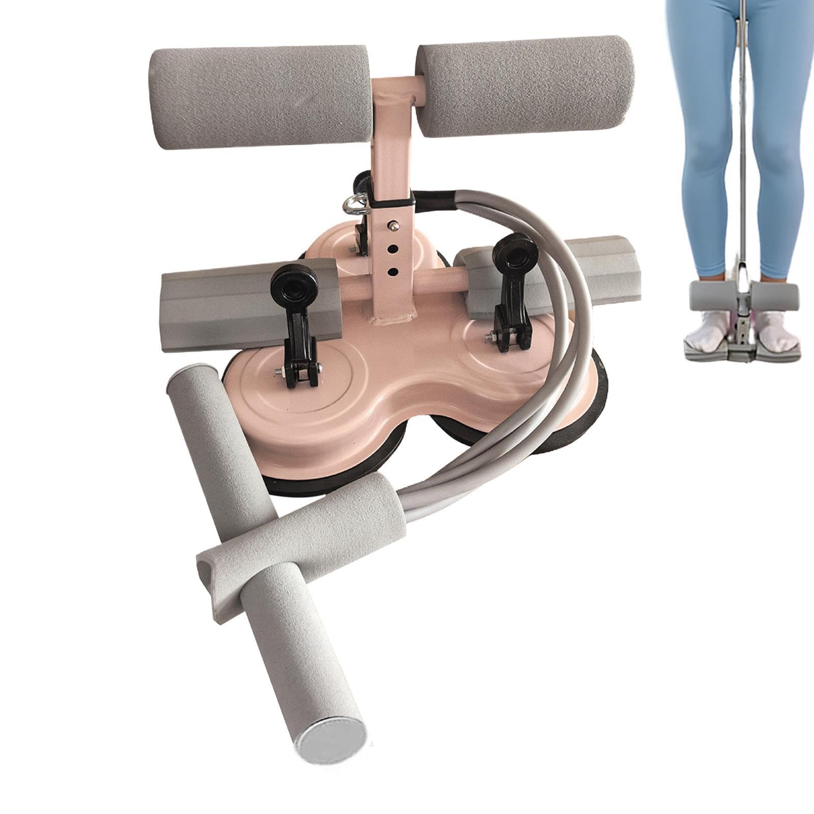 Ab Machine for Home – przenośny przyrząd do ćwiczeń, antypoślizgowy sprzęt z przyssawką z ergonomicznym podparciem, trenażer spalania tłuszczu z fitness wewnątrz i na zewnątrz, maszyna do treningu